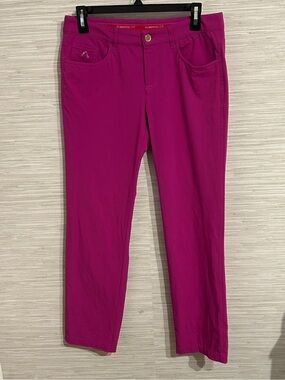 Alberto Golf Womens Pants Size 38 R US 8-10 Anja Modern Fit Pink Magenta 3xDRY